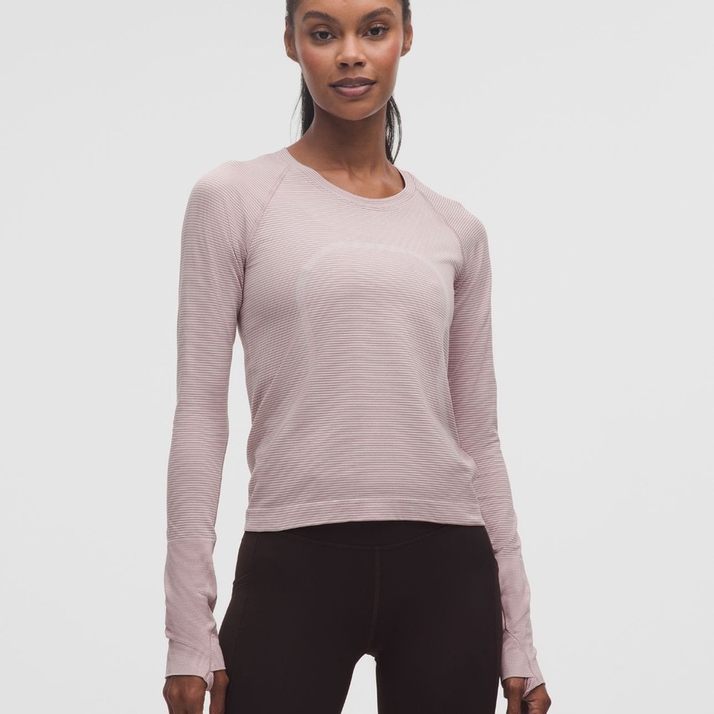 Lululemon Swiftly Tech Long Sleeve Flushed Pink size 6